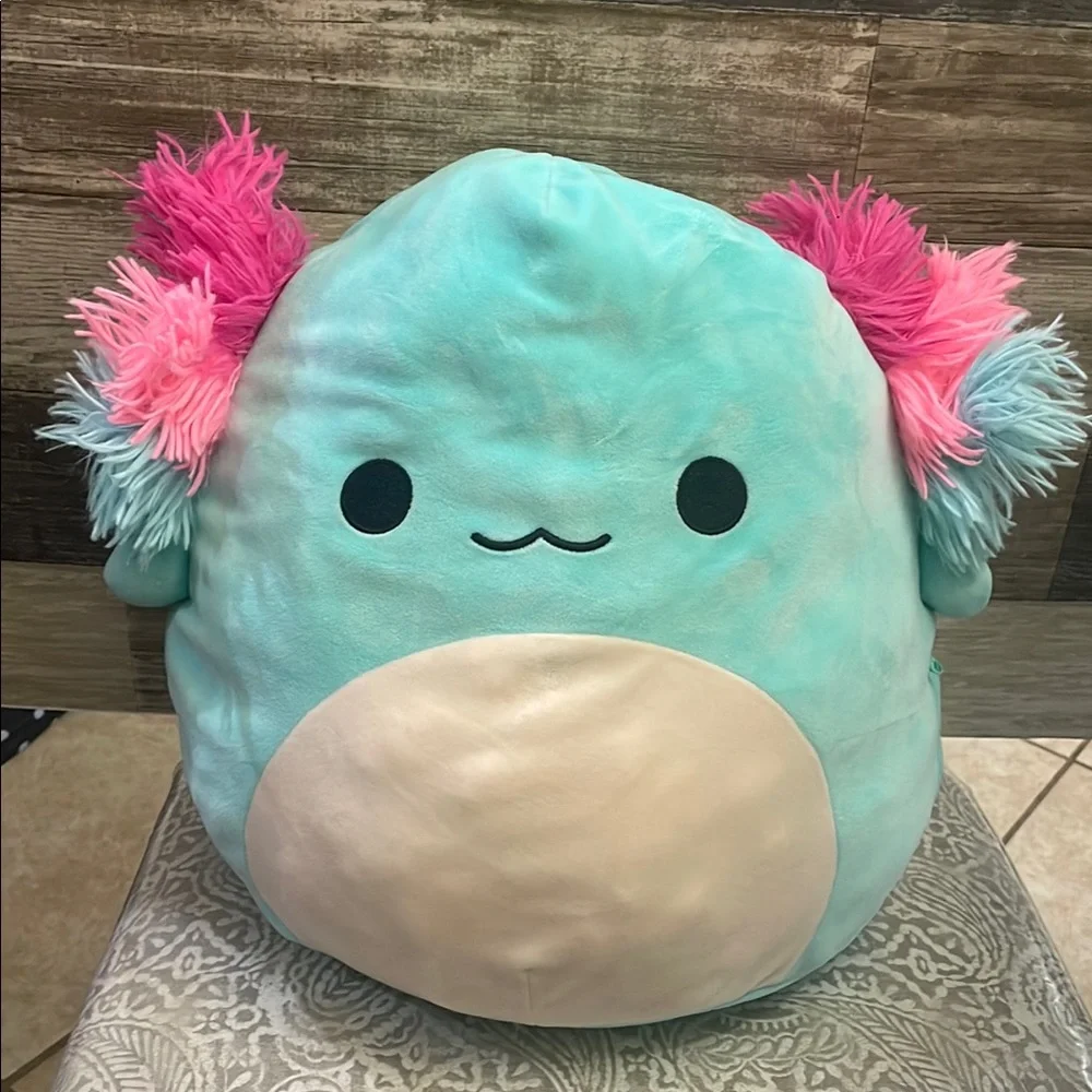 Squishmallows Plush 14” Anastasia Fuzzy Axolotl Squishdoo Squishmallow